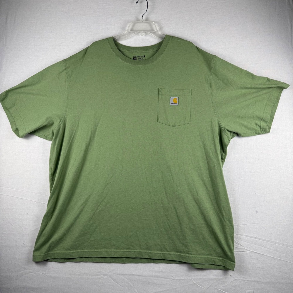 Carhartt Mens K87-M Loose Fit Pocket T-Shirt 3XL Green Short Sleeve